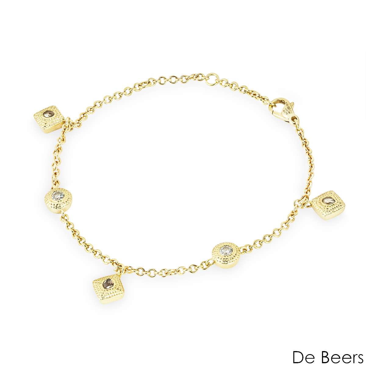 De Beers Yellow Gold Talisman Charm Bracelet B102173 De Beers Yellow Gold Talisman Charm Bracelet B102173